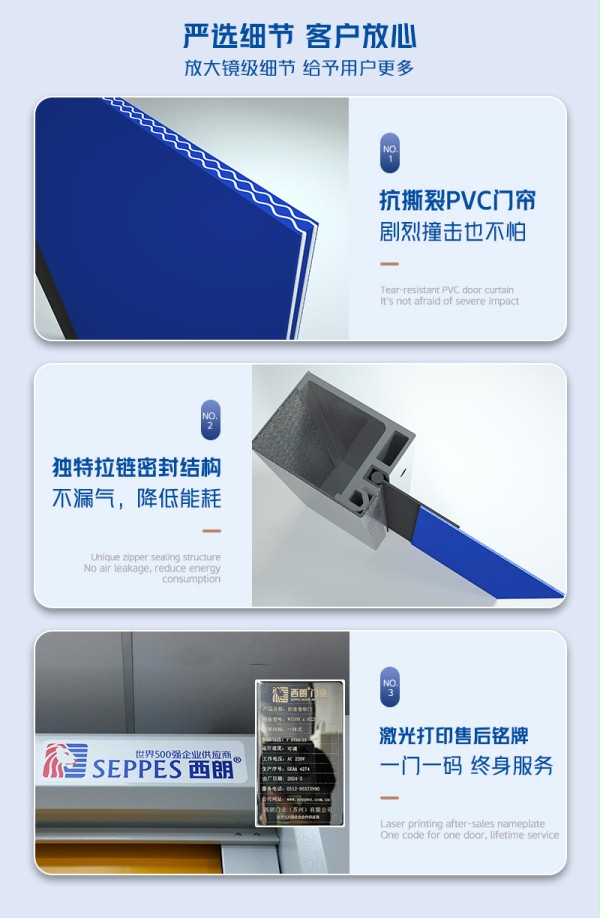 拉链快速门细节